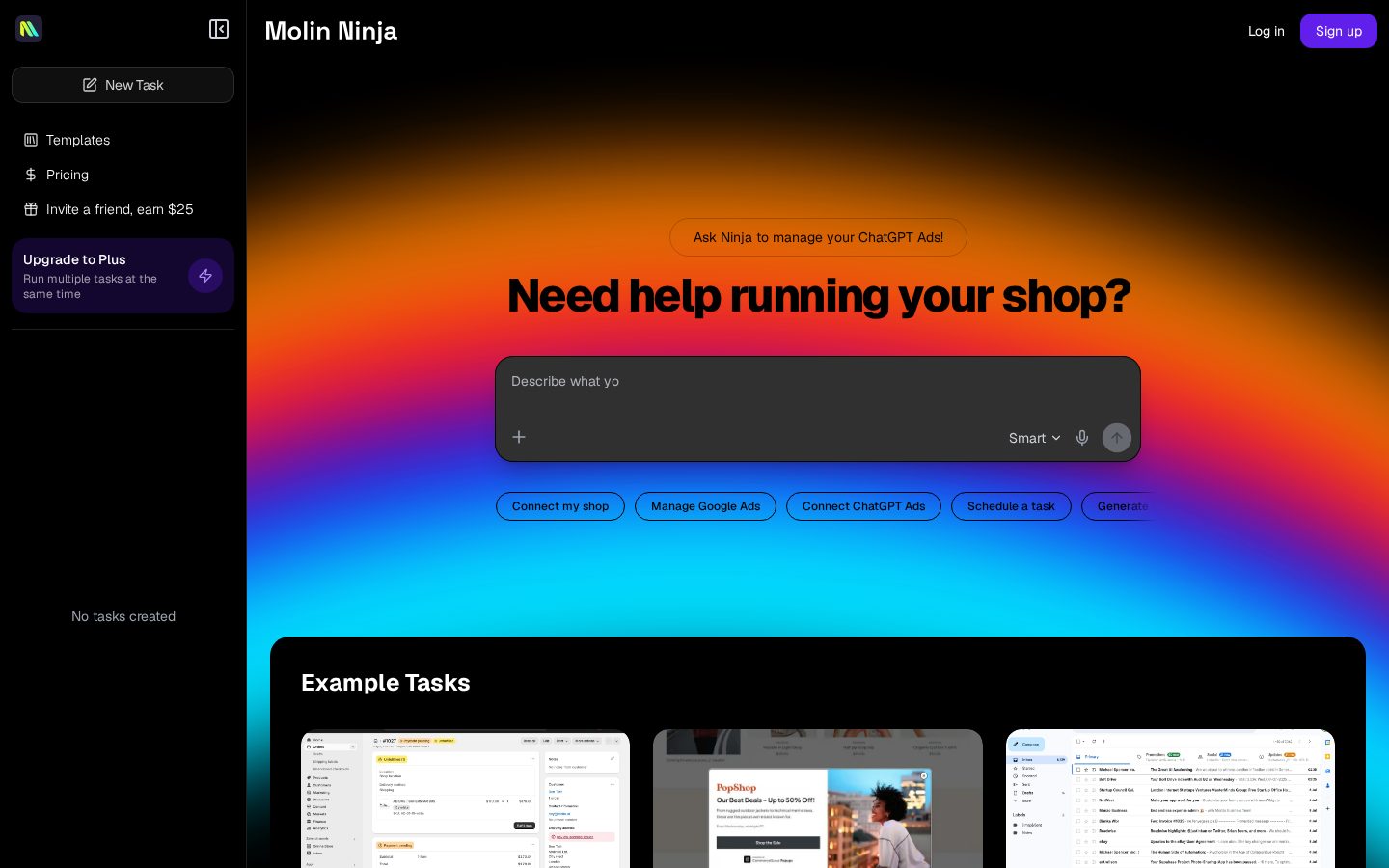 Ninja.new Homepage