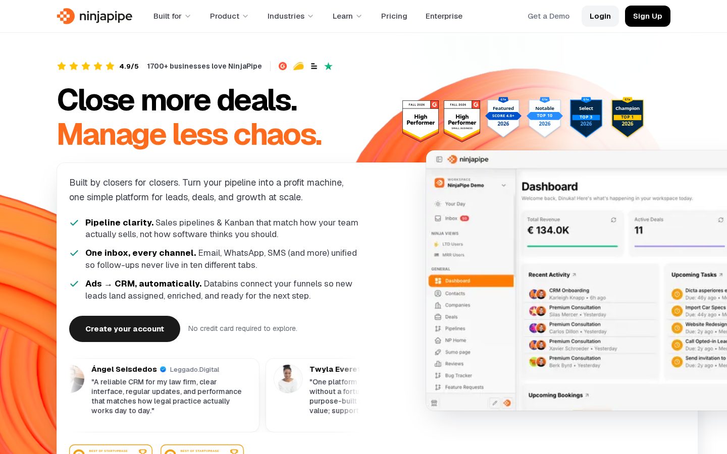 NinjaPipe Homepage
