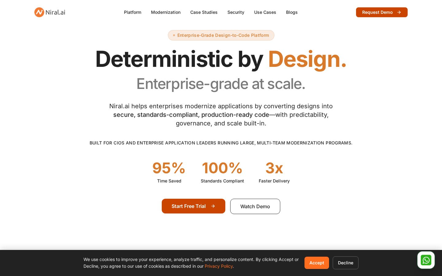 Niral.ai Homepage