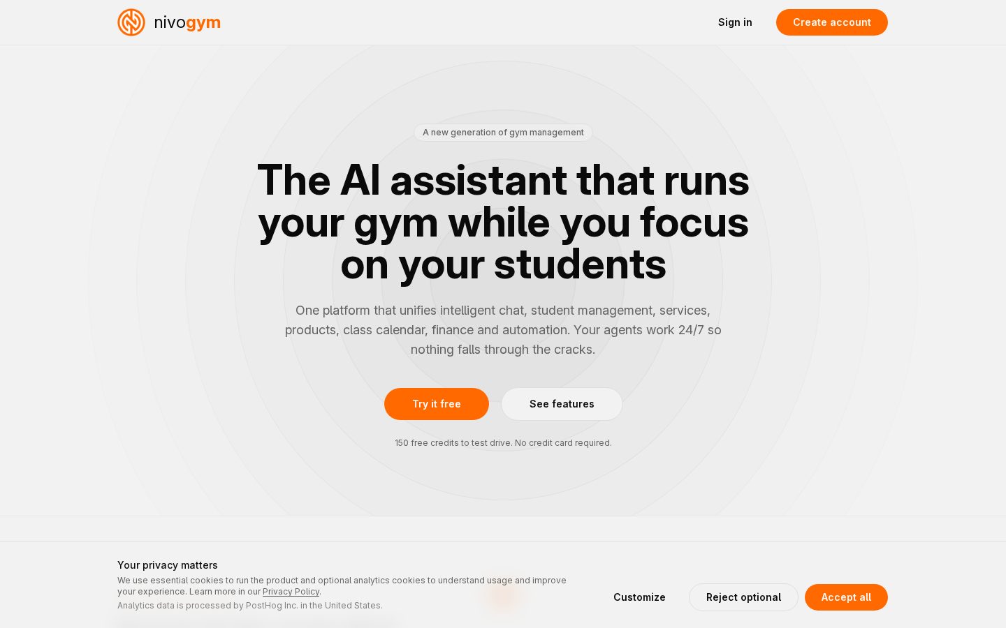 NivoGym Homepage