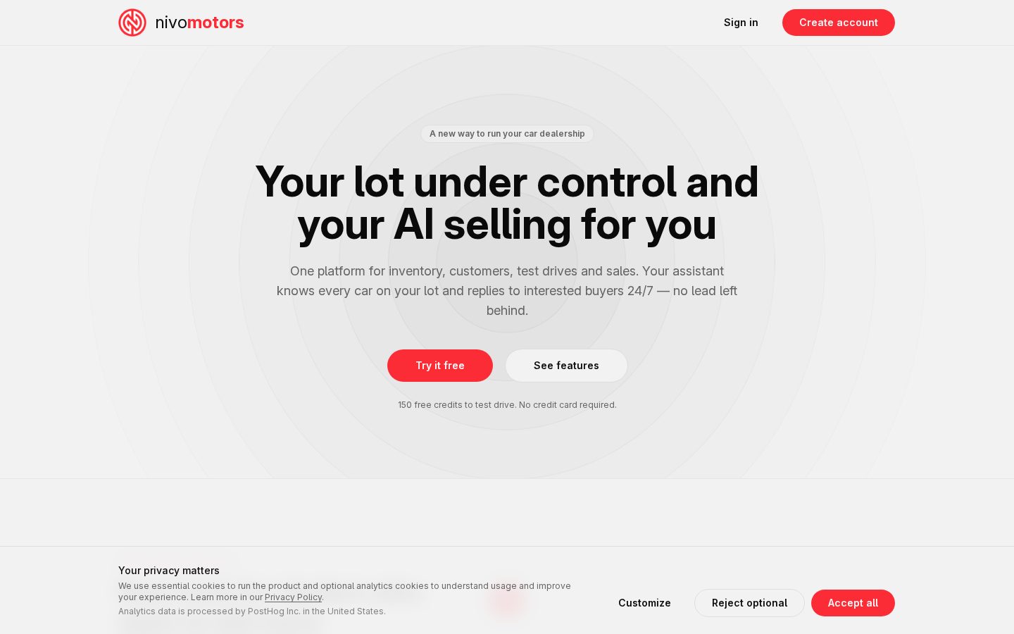 NivoMotors Homepage