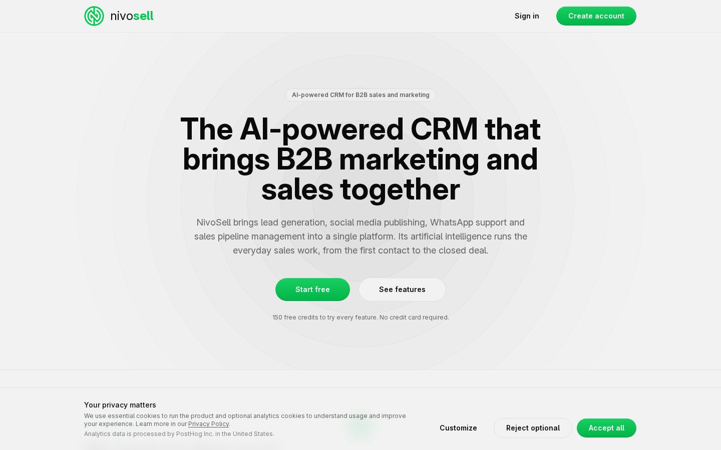 NivoSell Homepage
