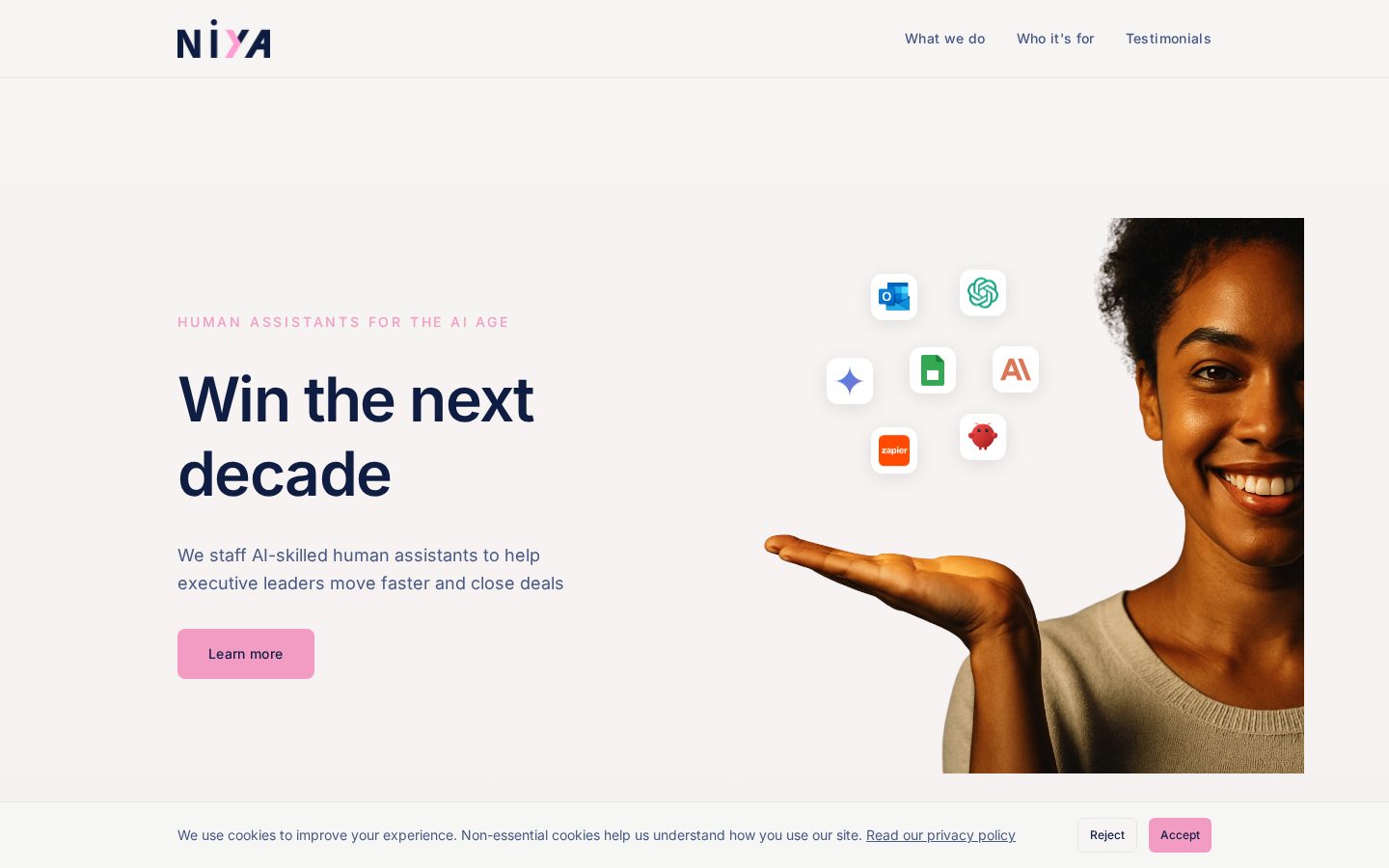 Niya AI Homepage