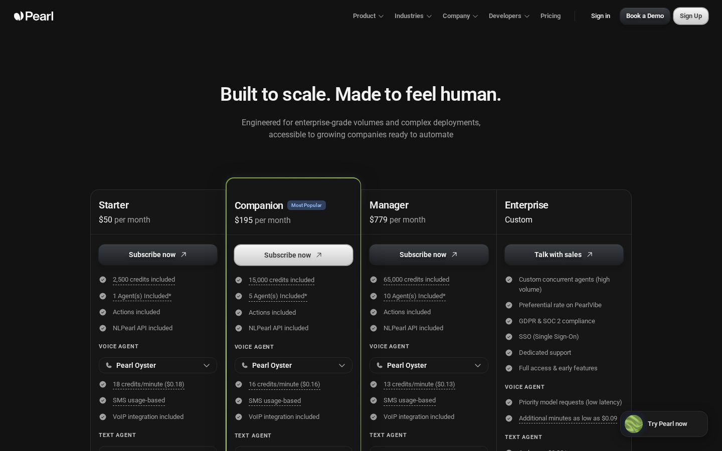 NLPearl.ai Pricing