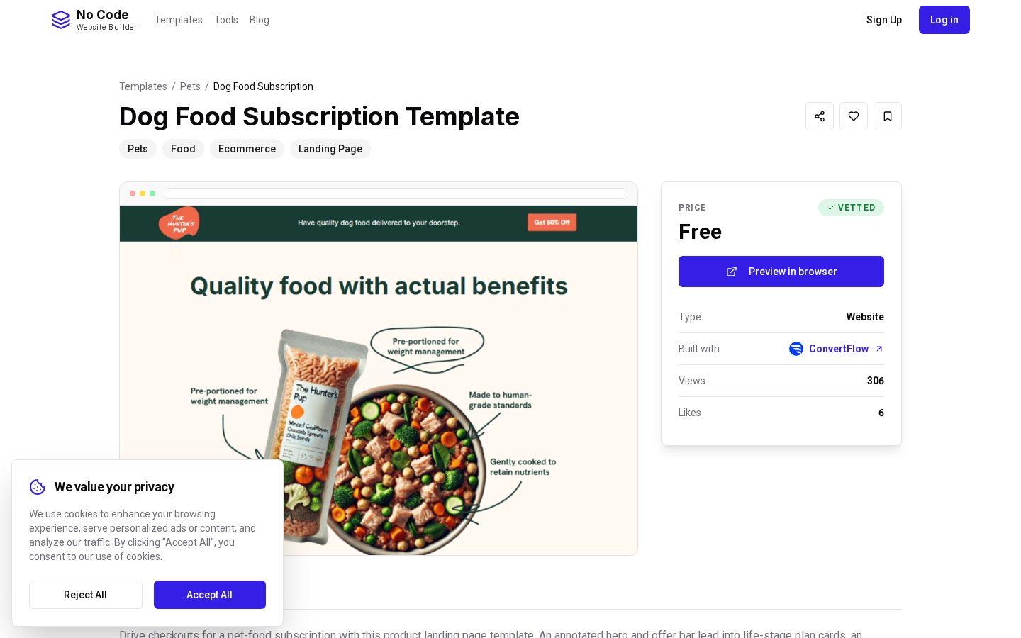 No Code Website Builder Pricing