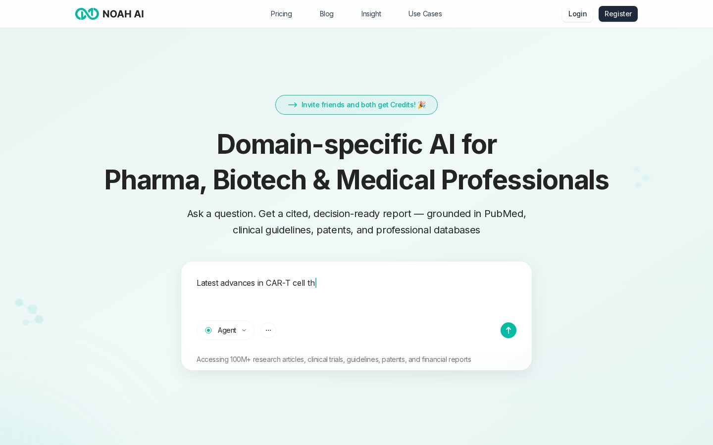Noah AI Homepage