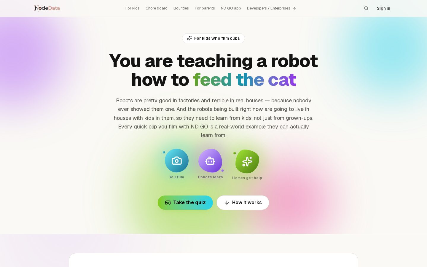 Node Data Homepage