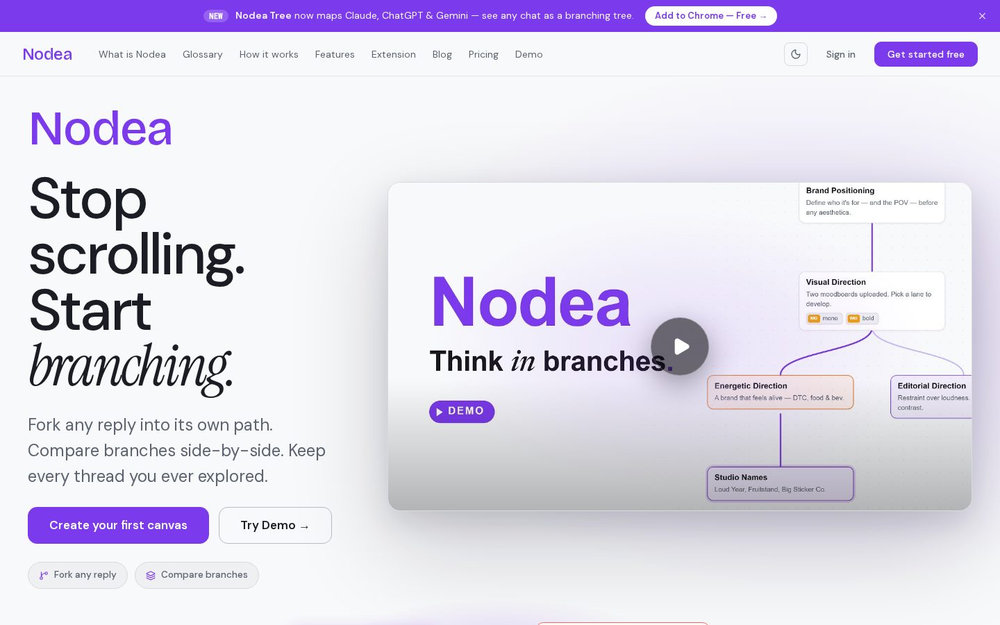 Nodea Homepage