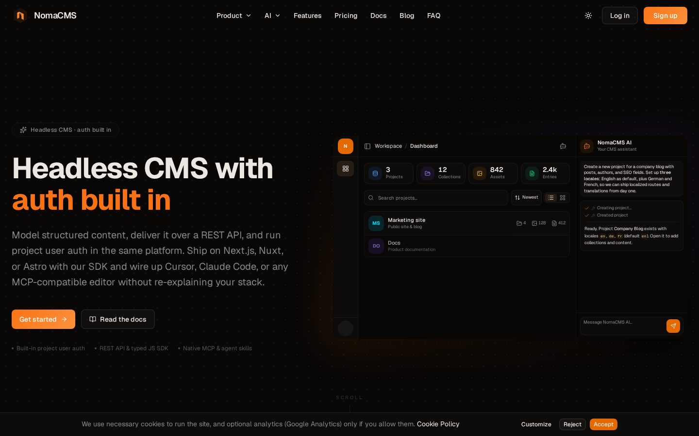 NomaCMS Homepage