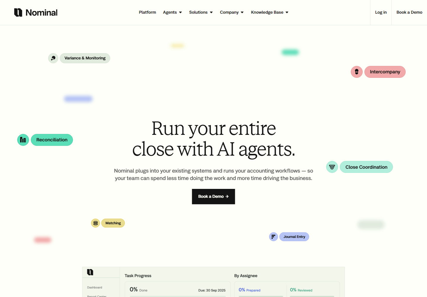 Nominal homepage