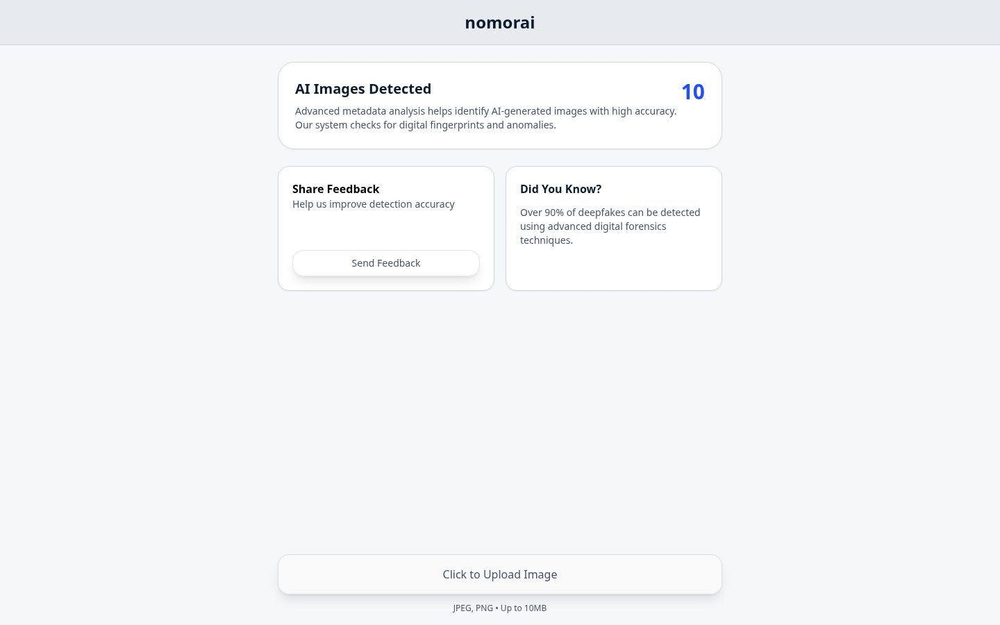NomorAI Homepage