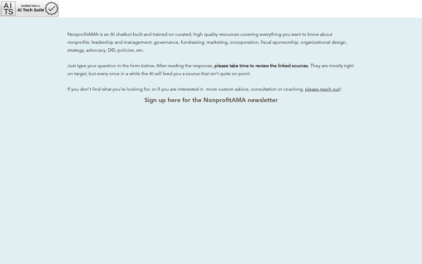 Nonprofit AMA Homepage