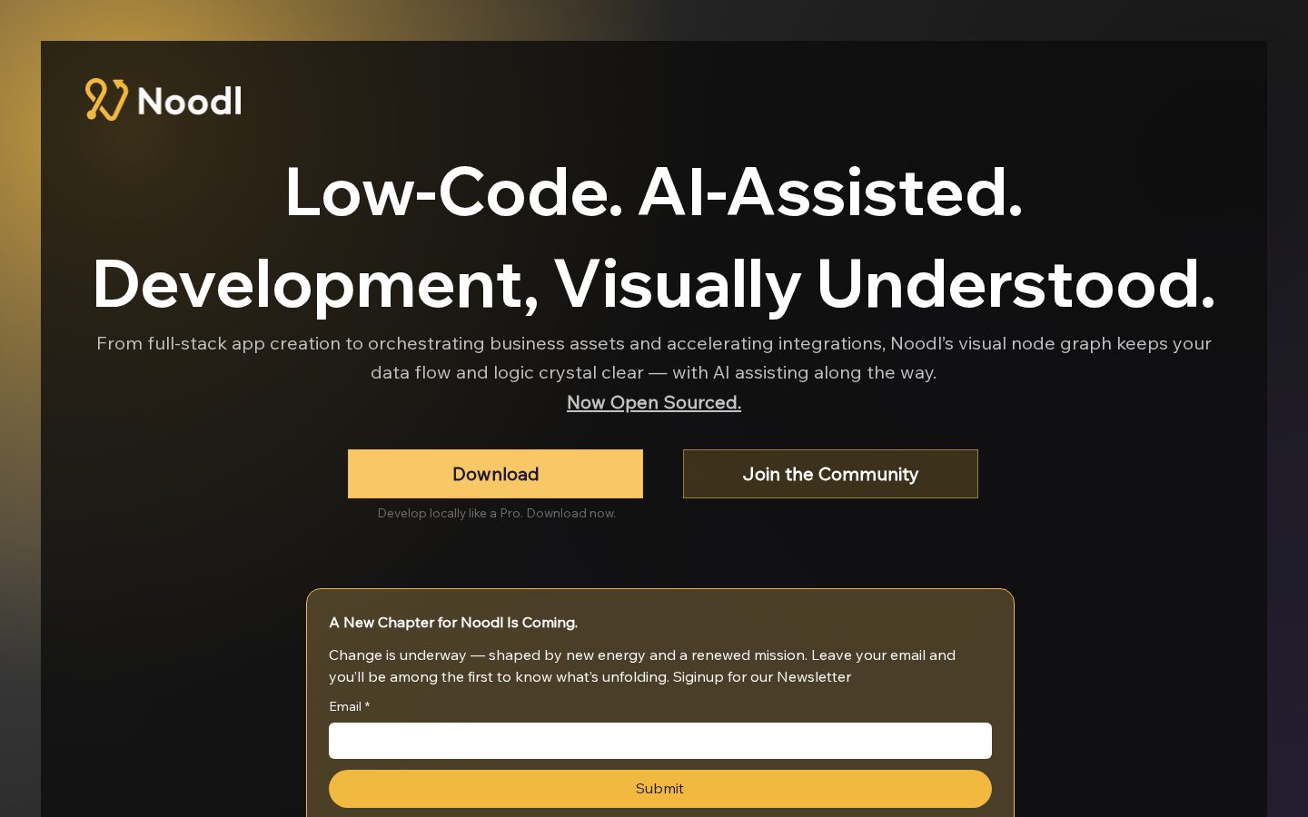 Noodl Homepage
