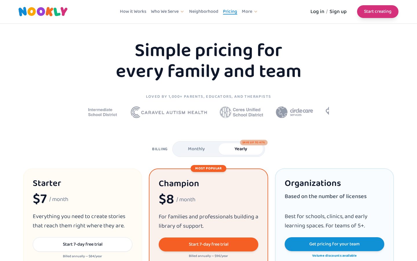 Nookly Pricing