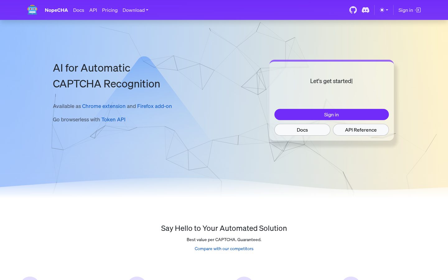 NopeCHA Homepage