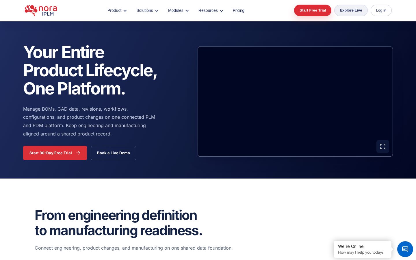 Nora IPLM Homepage