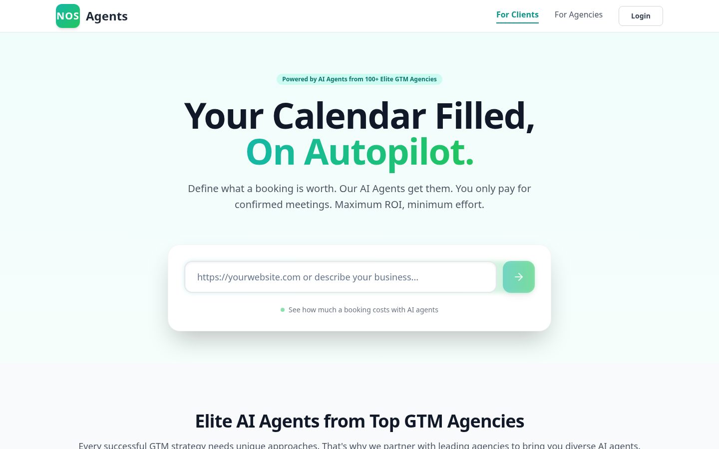 NOS Agents Homepage