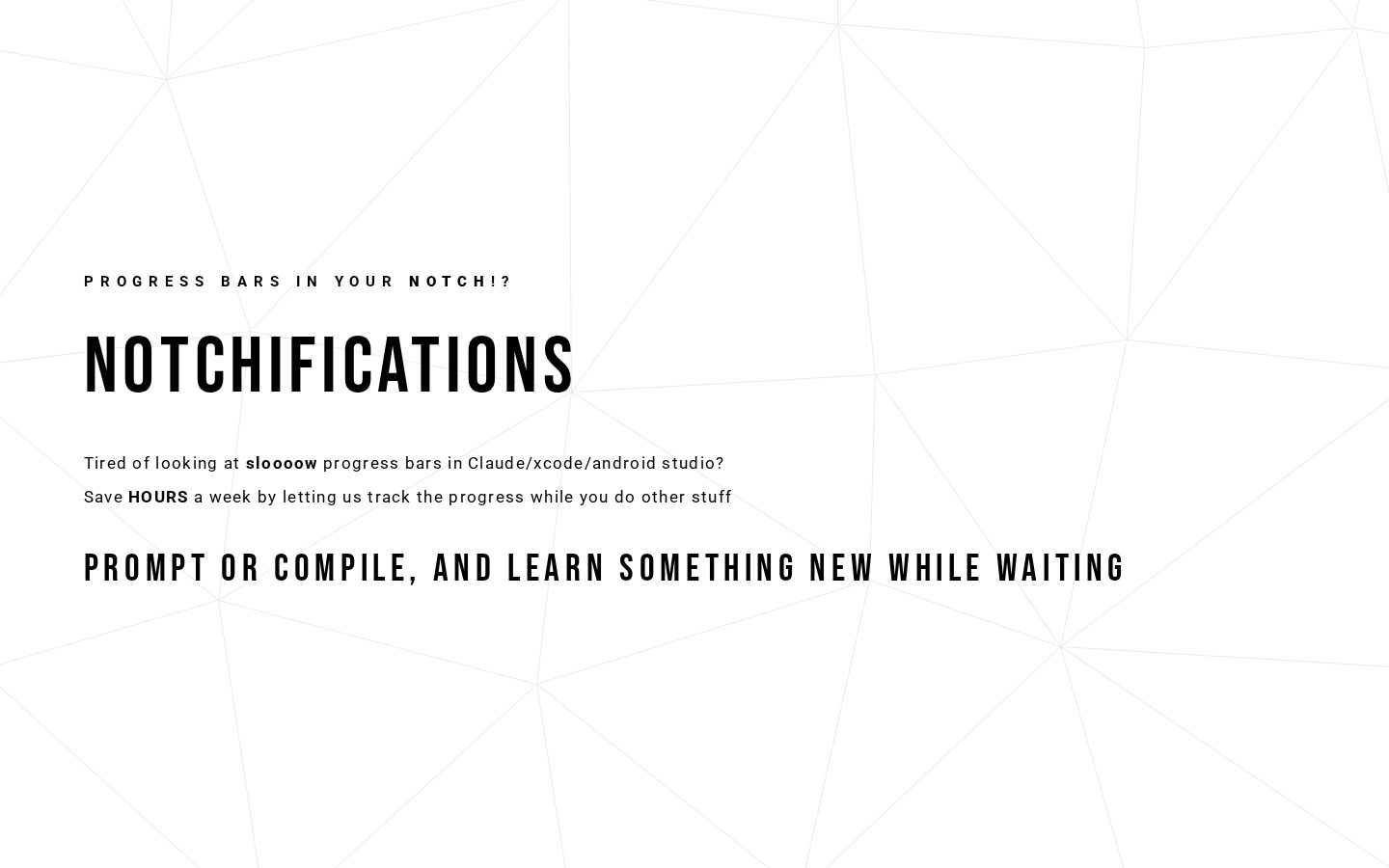 Notchification Homepage