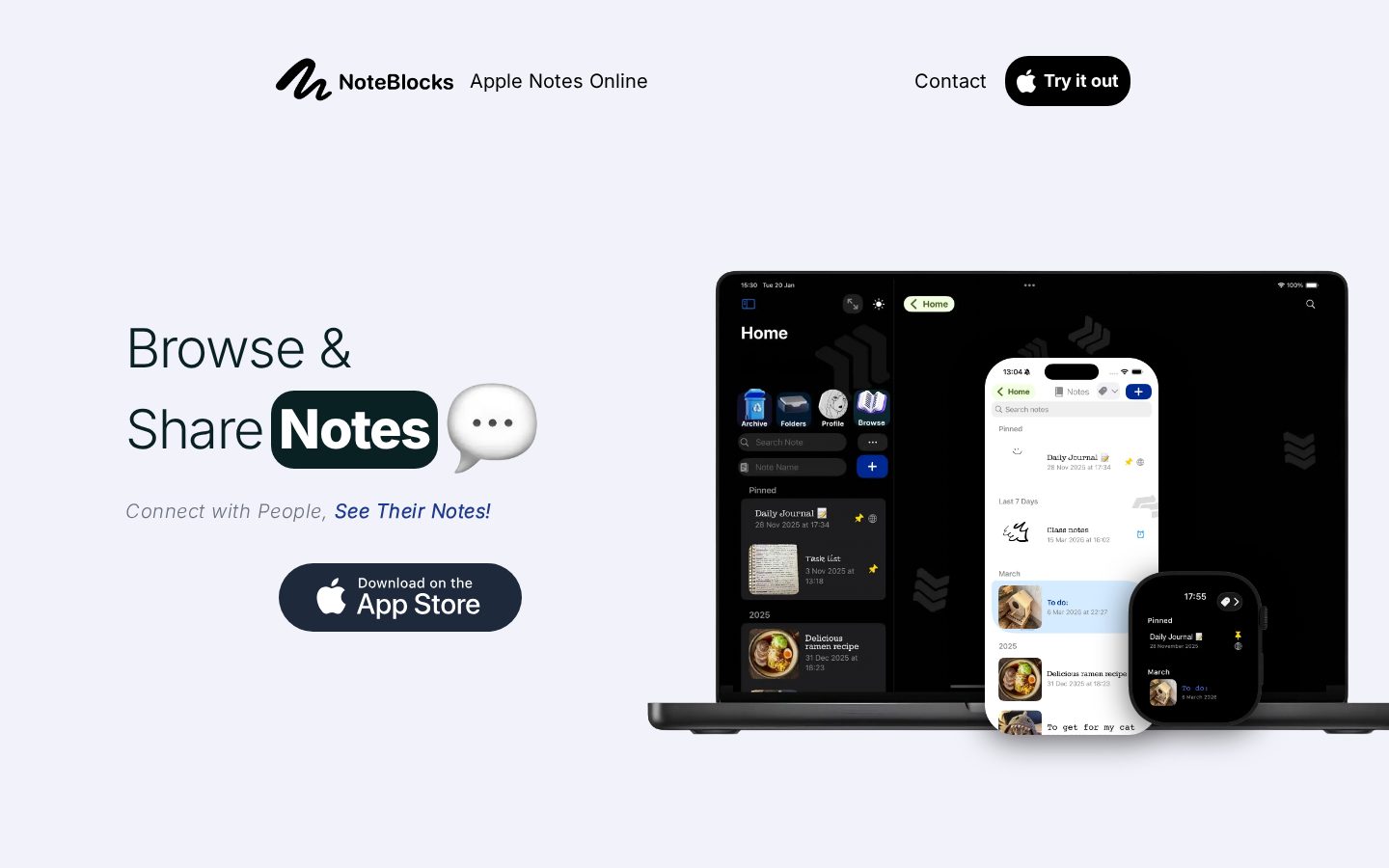 NoteBlocks Homepage
