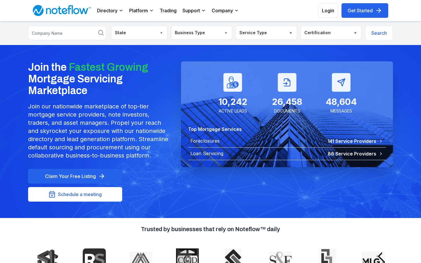NoteFlow Homepage