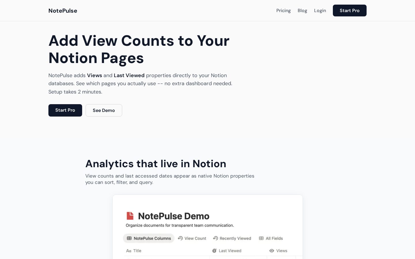 NotePulse Homepage