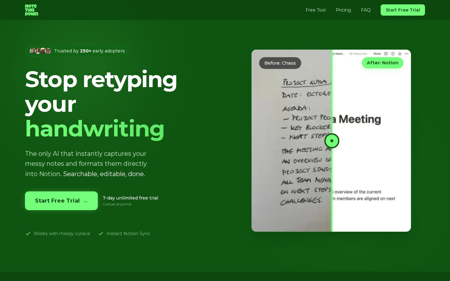 NoteThisDown Homepage