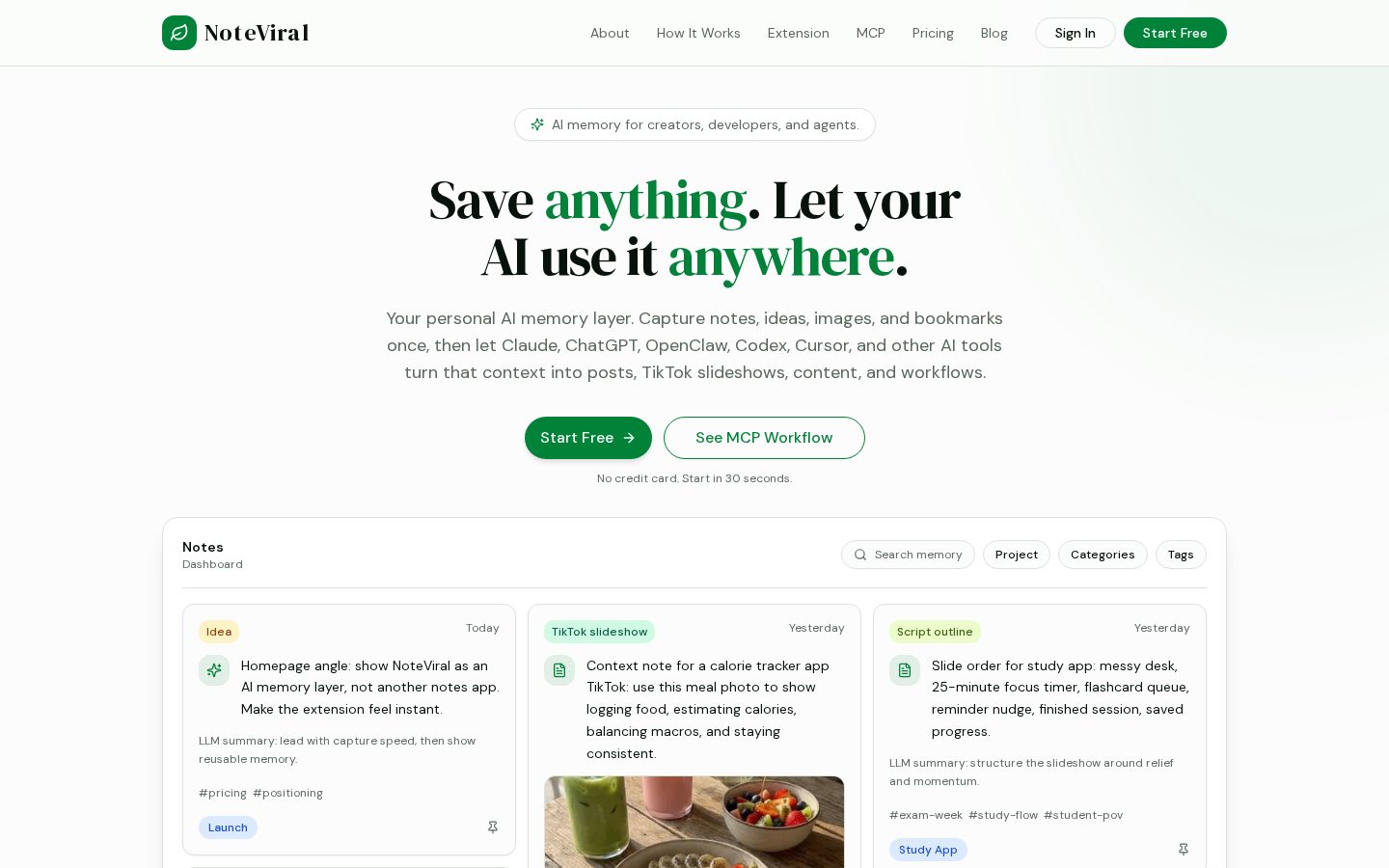 NoteViral Homepage