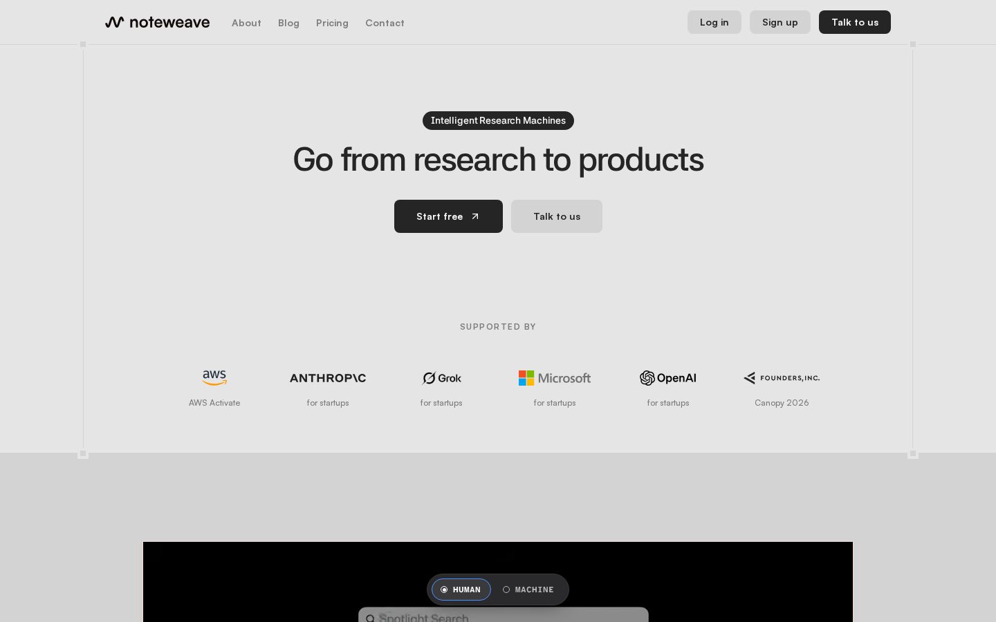 Noteweave Homepage