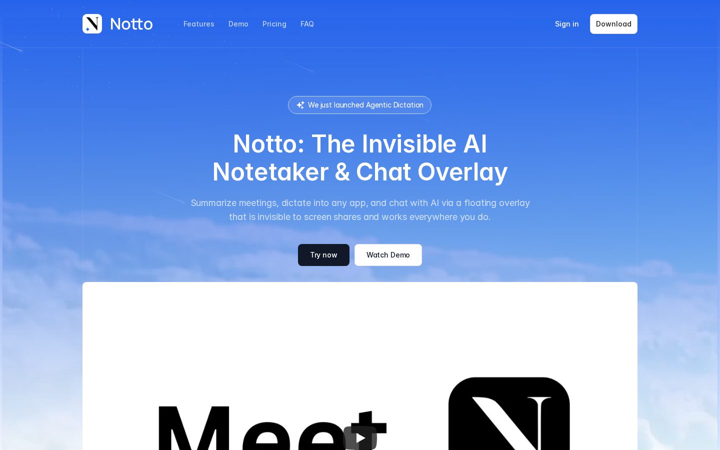 Notto Homepage