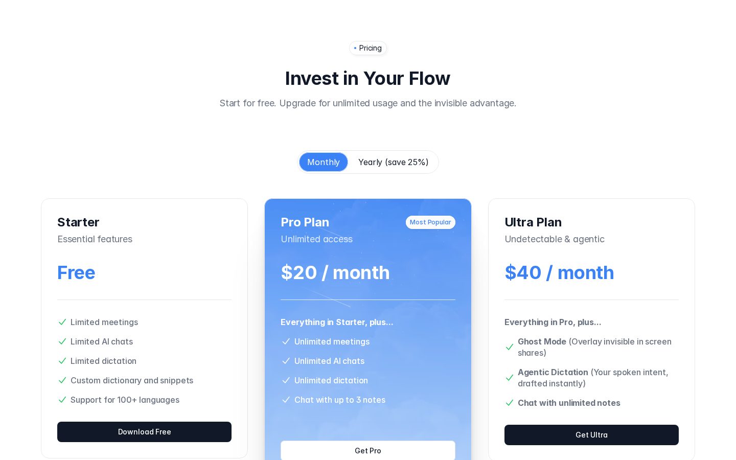 Notto Pricing
