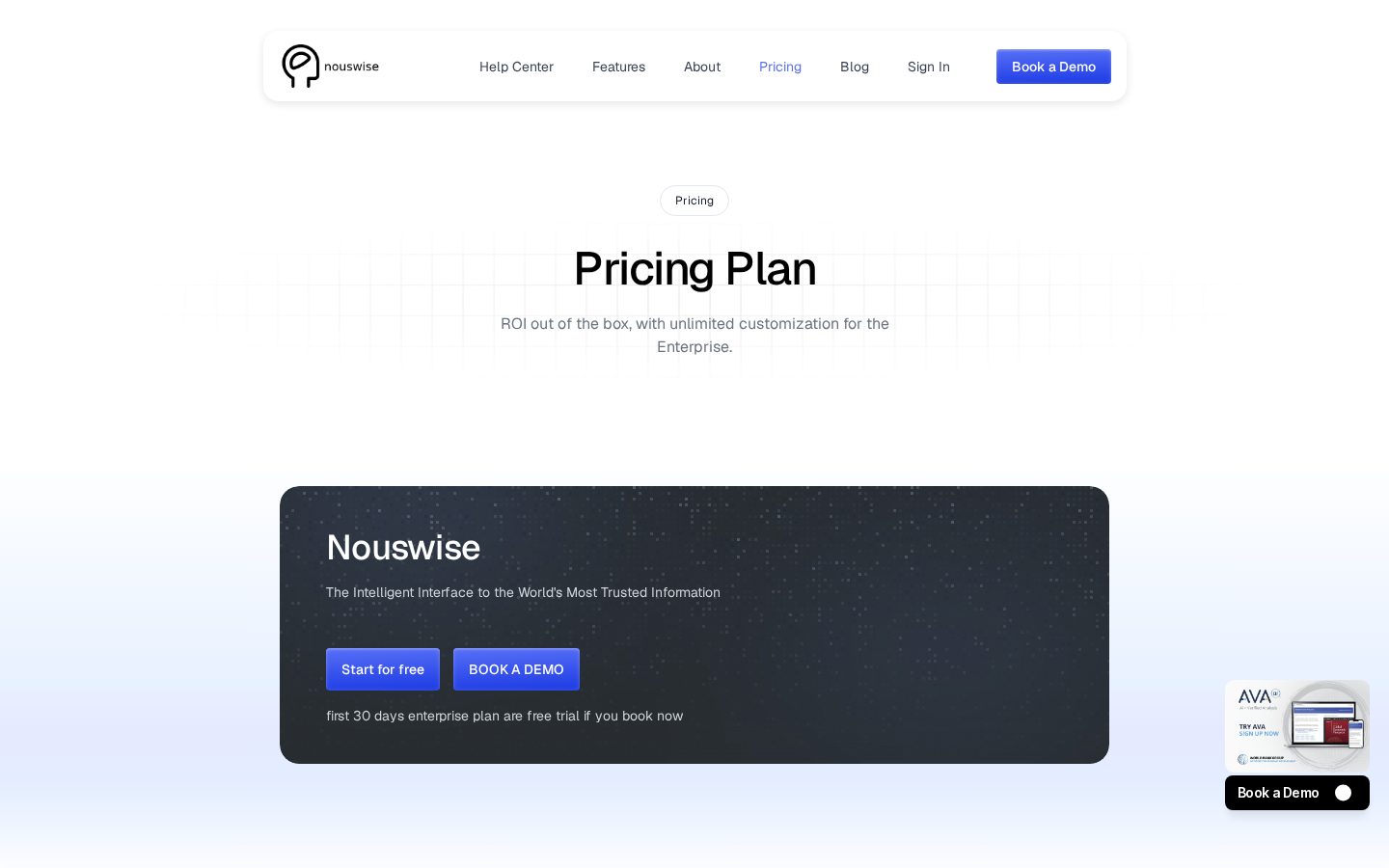 Nouswise Pricing