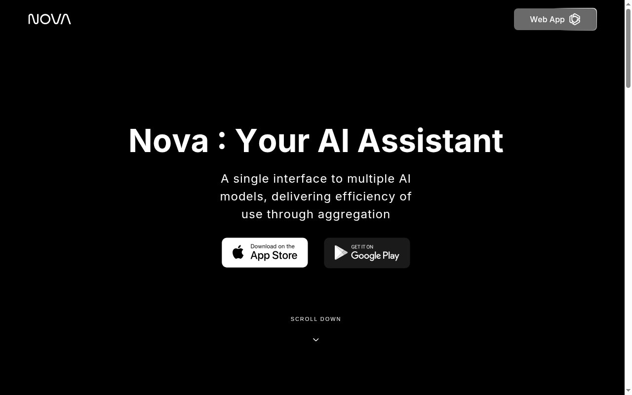 Nova homepage
