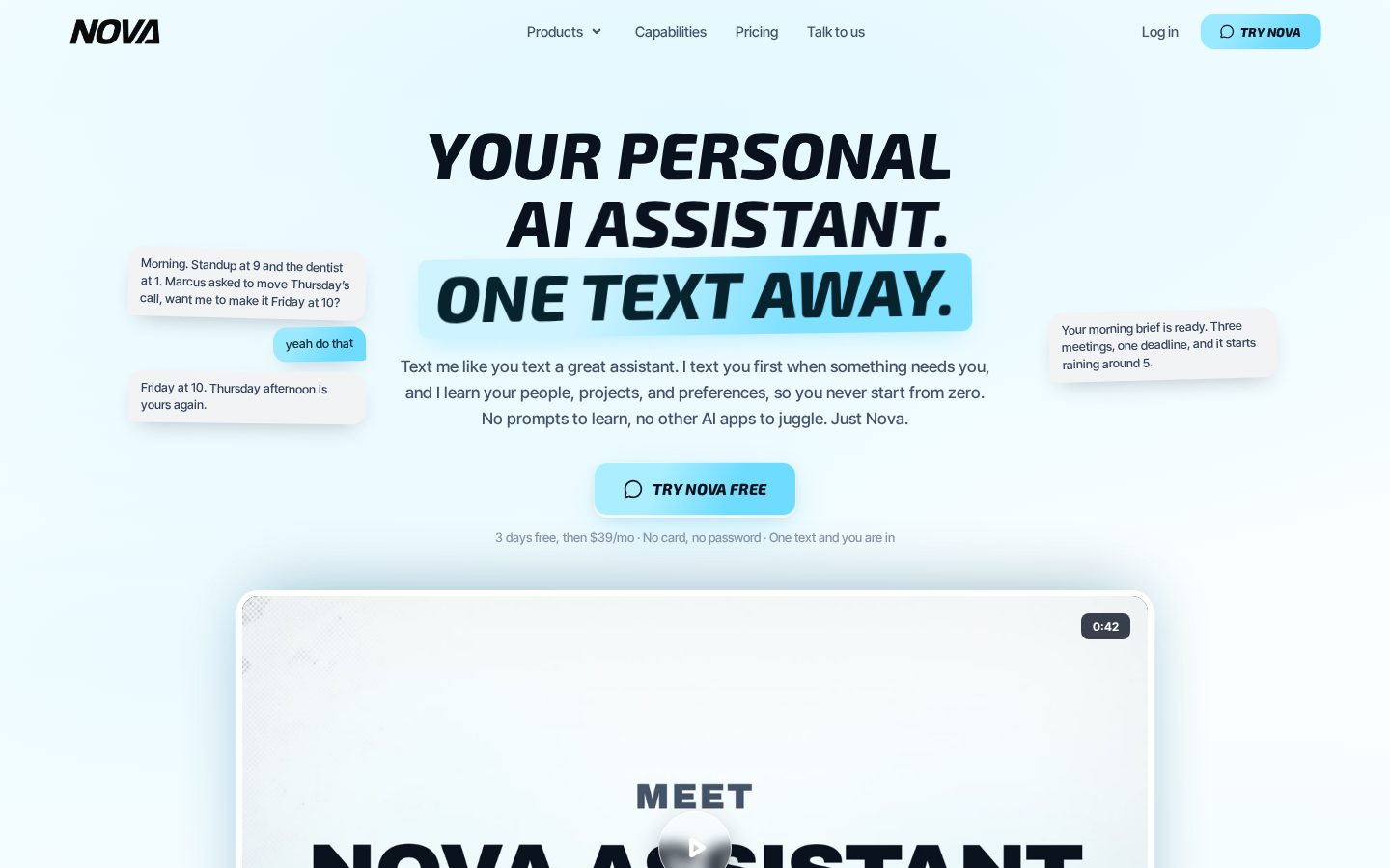 Nova OS Homepage