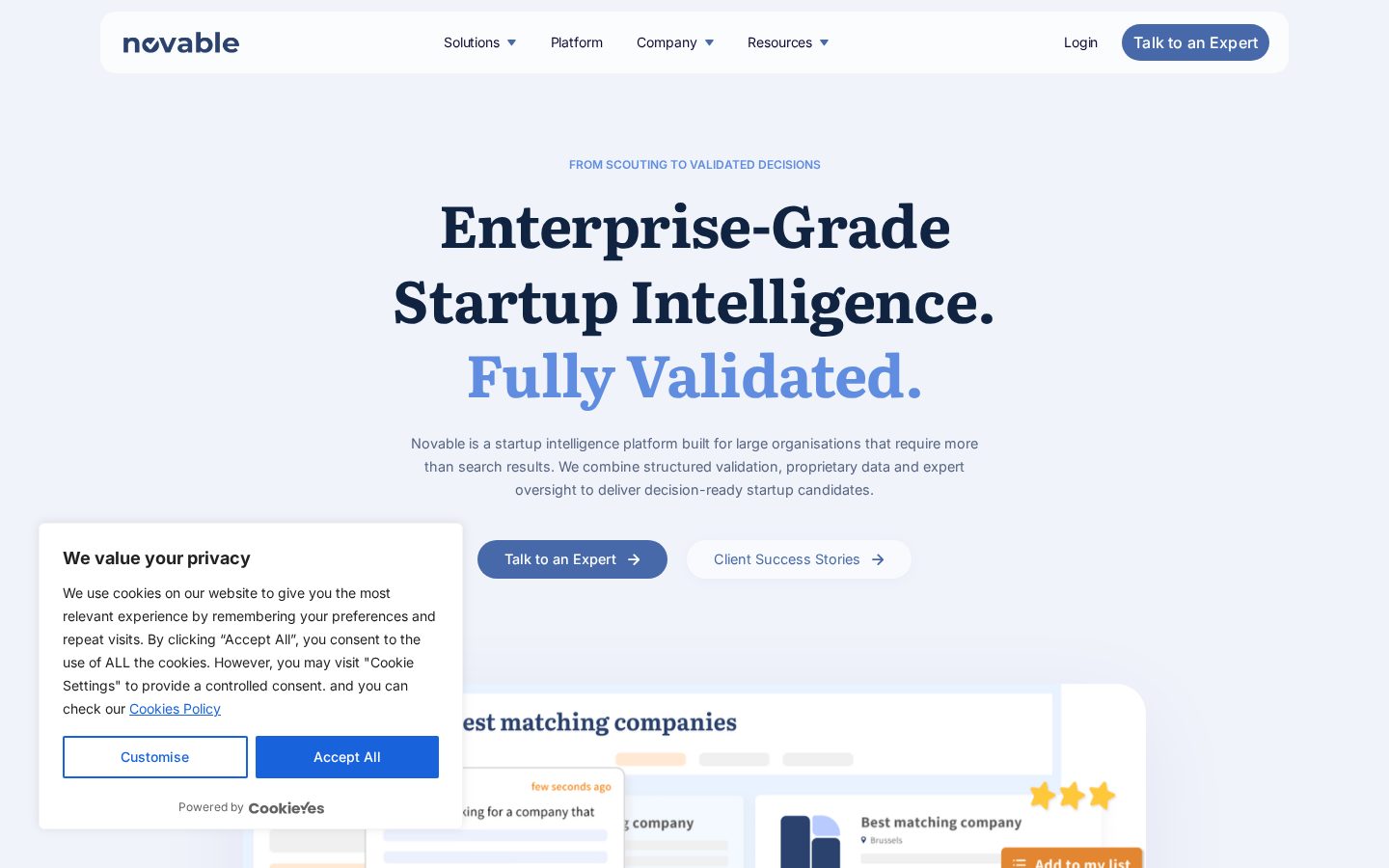 Novable Homepage