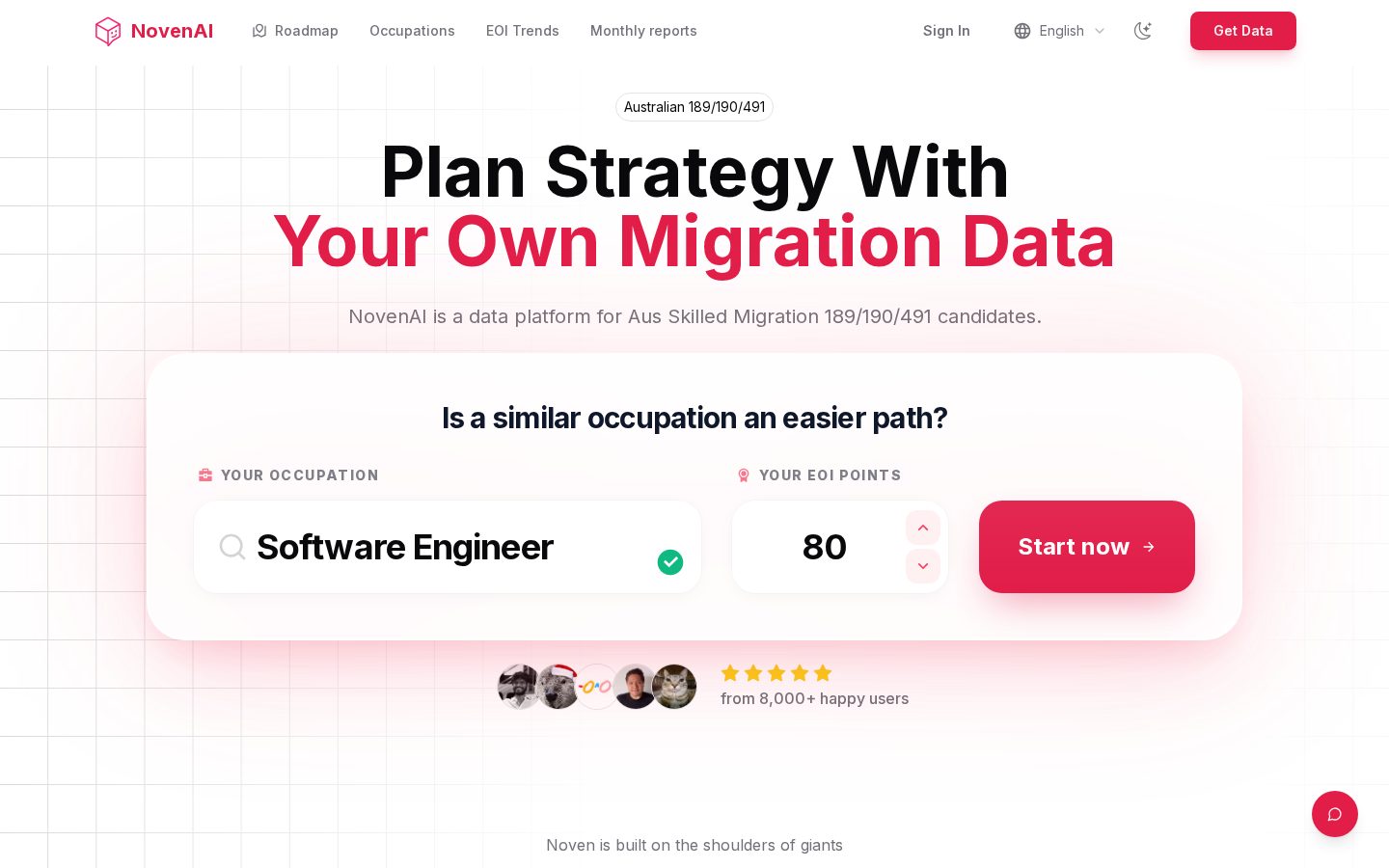 NovenAI Homepage