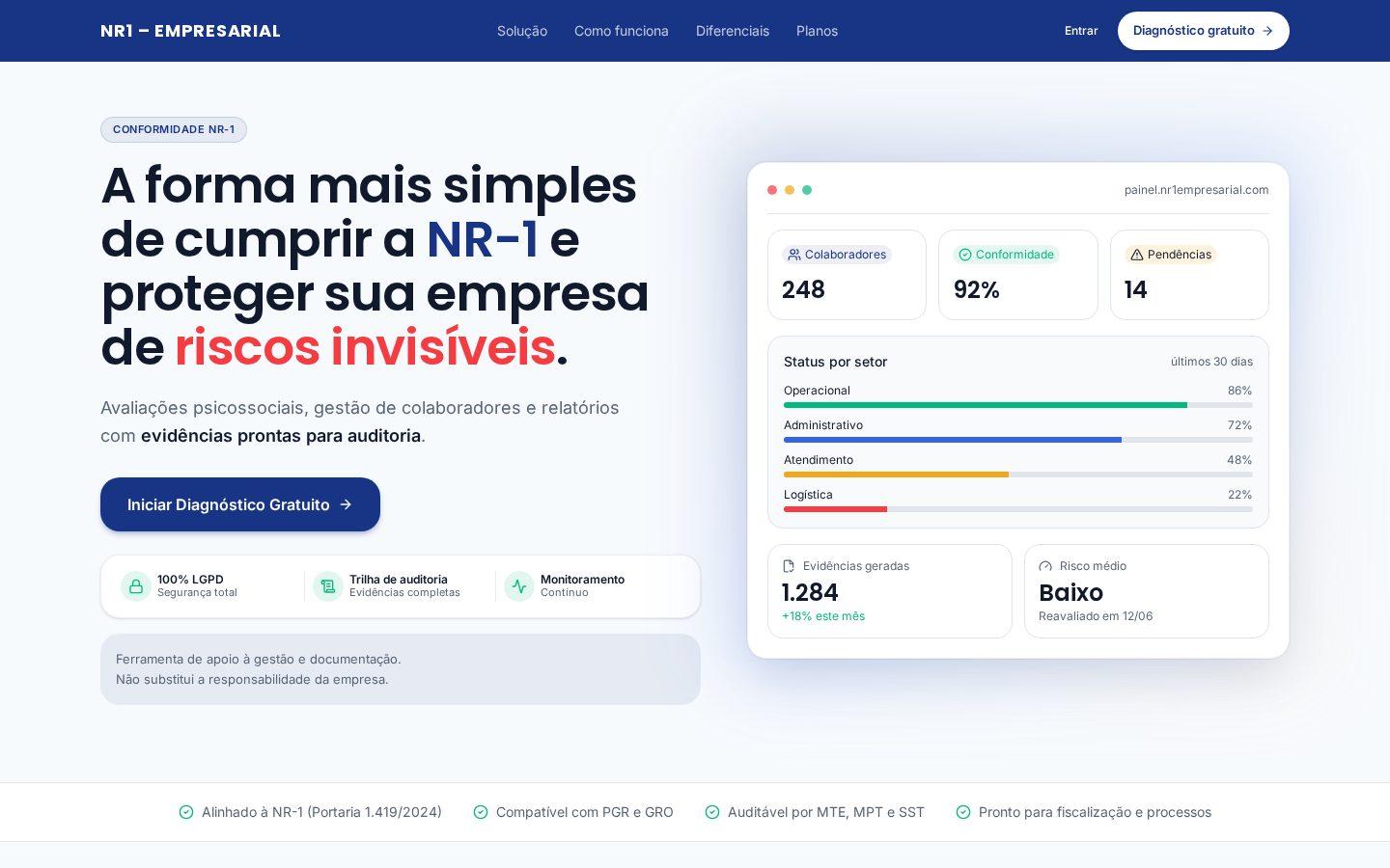 NR1 Empresarial Homepage