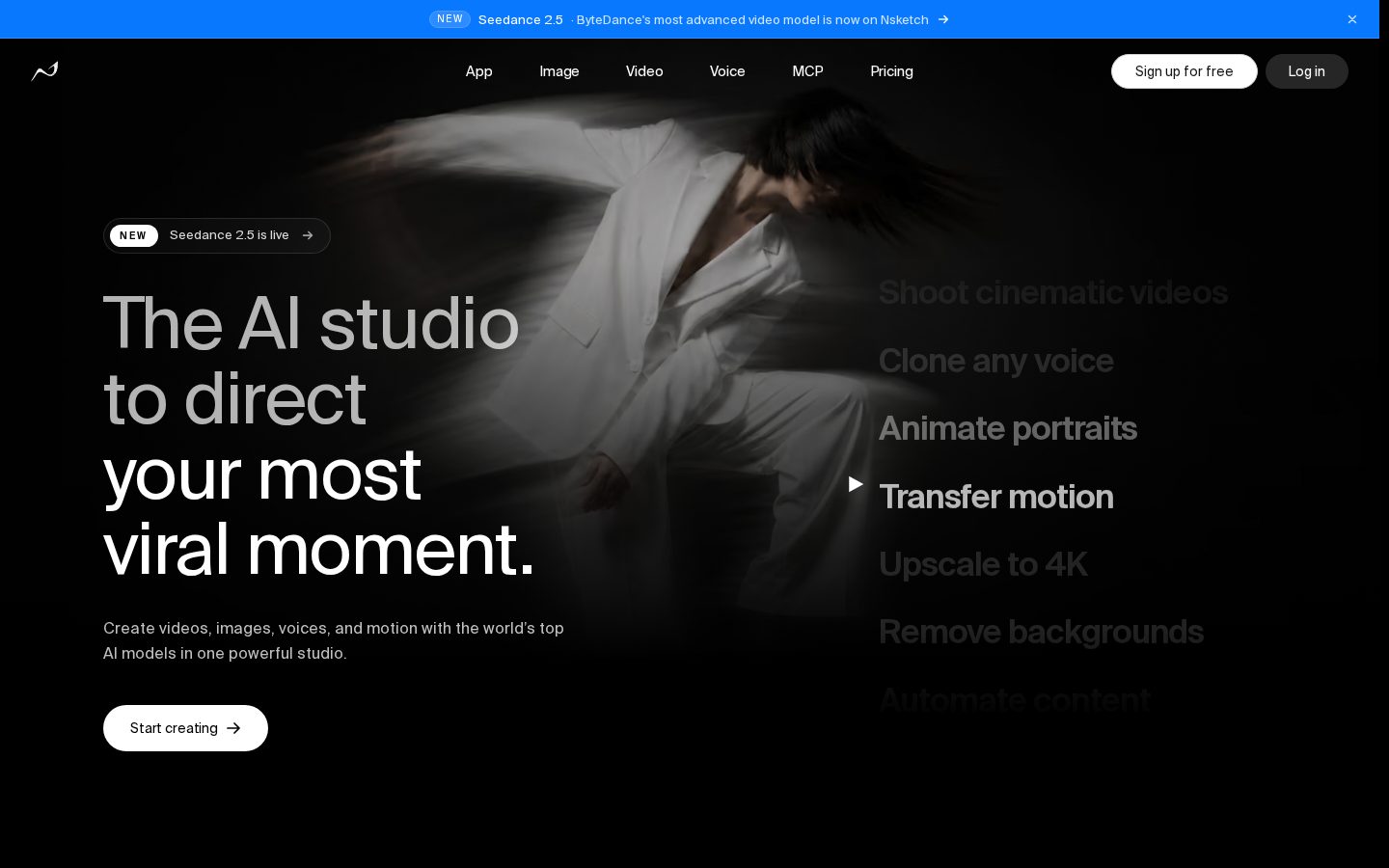 NSketch AI Homepage