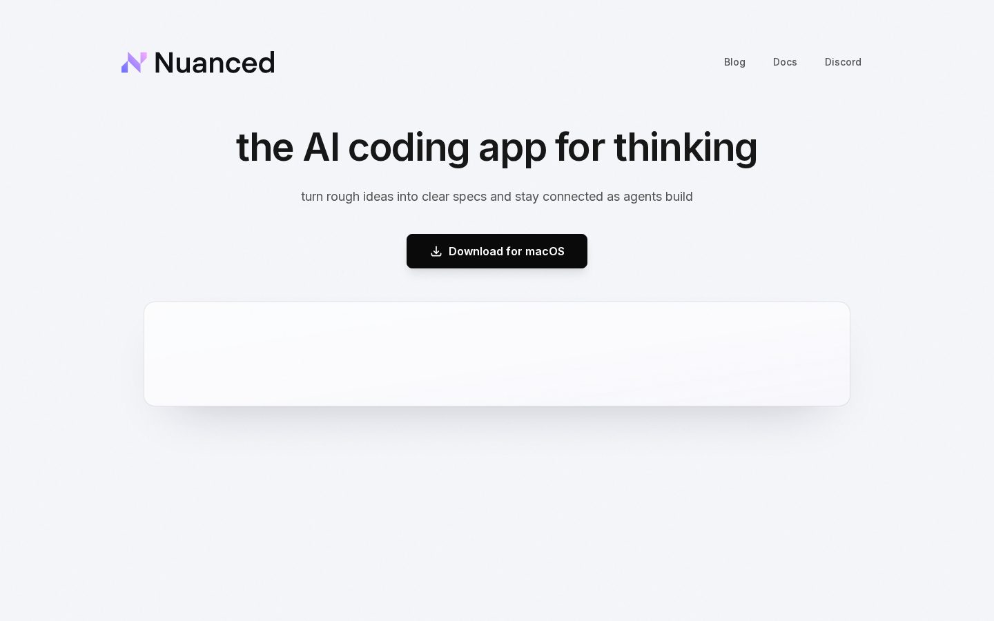 Nuanced Homepage