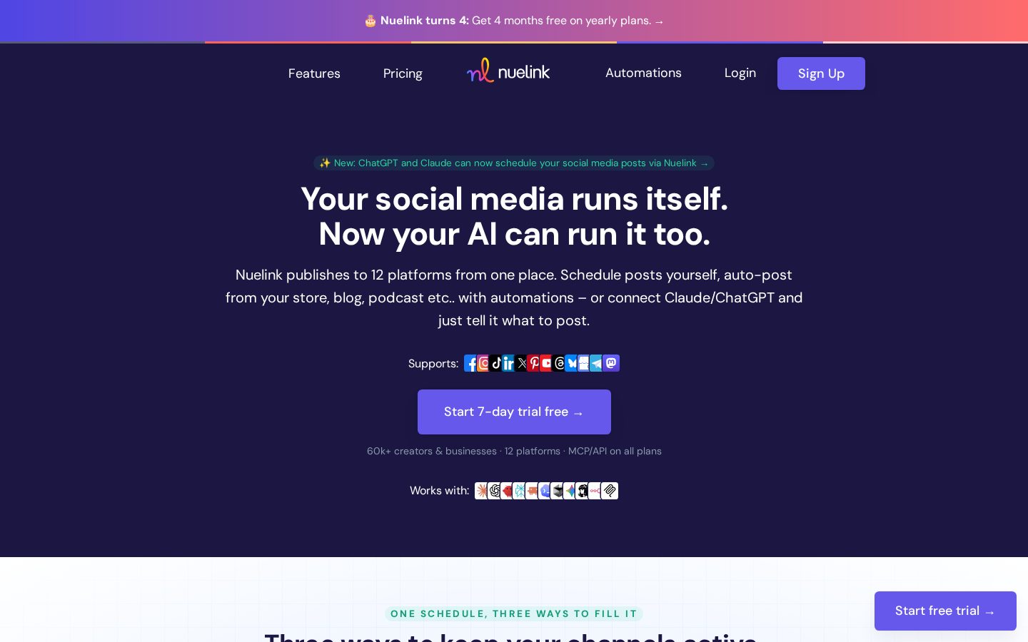 Nuelink Homepage