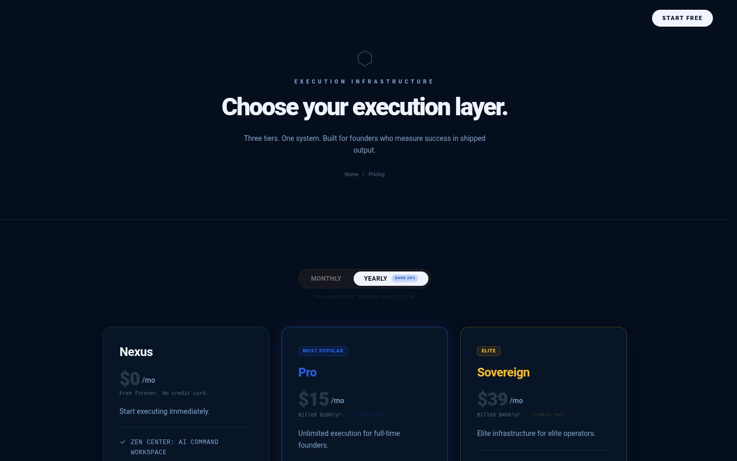 Nullstep Pricing