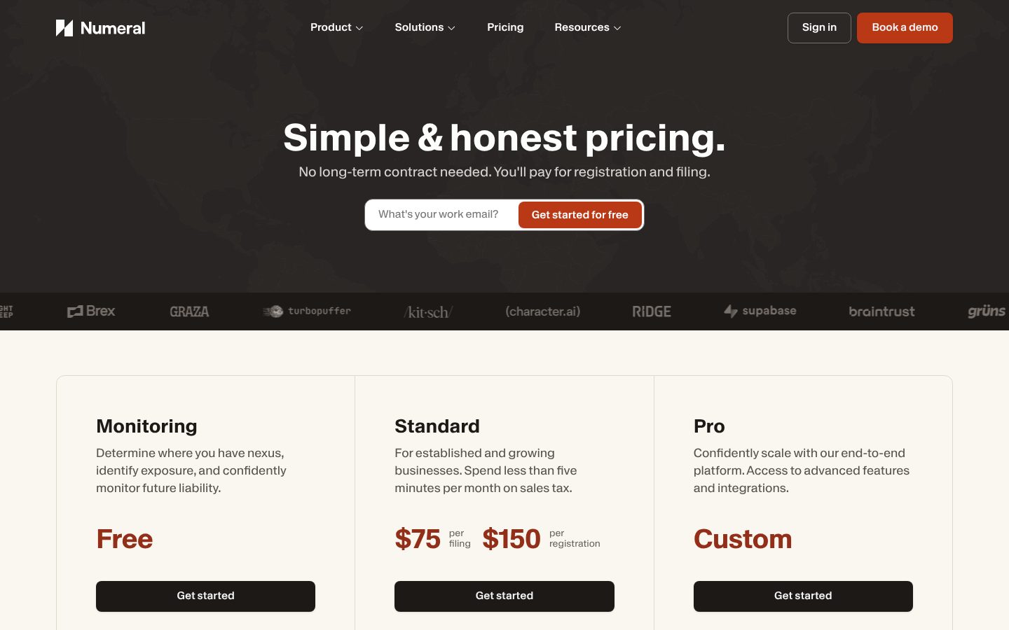 Numeral Pricing
