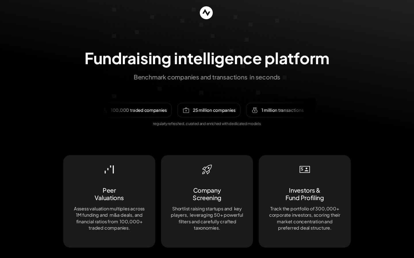 Nummary AI Competitor Search Homepage