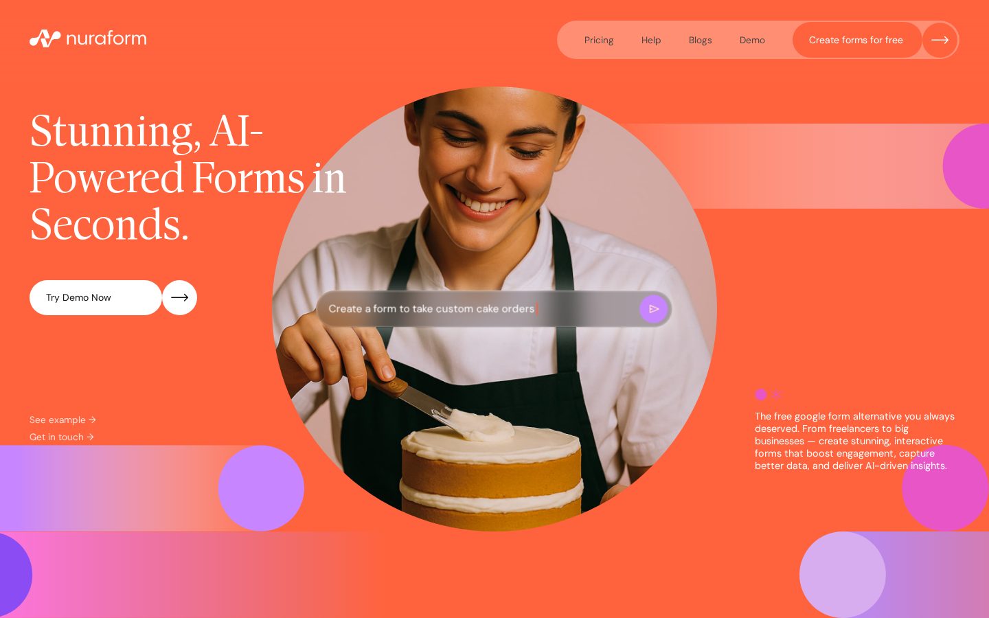 Nuraform Homepage