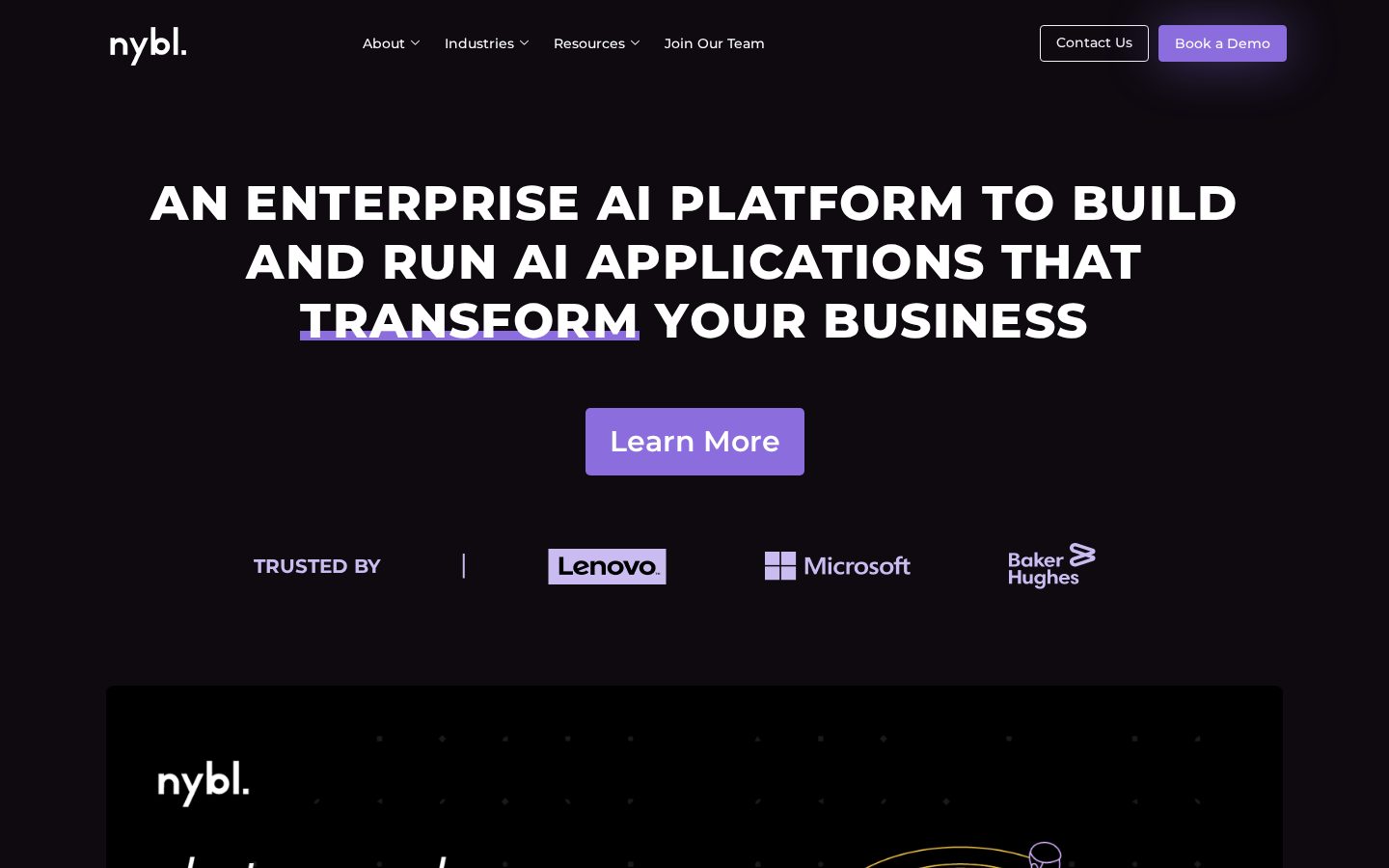 Nybl AI Homepage
