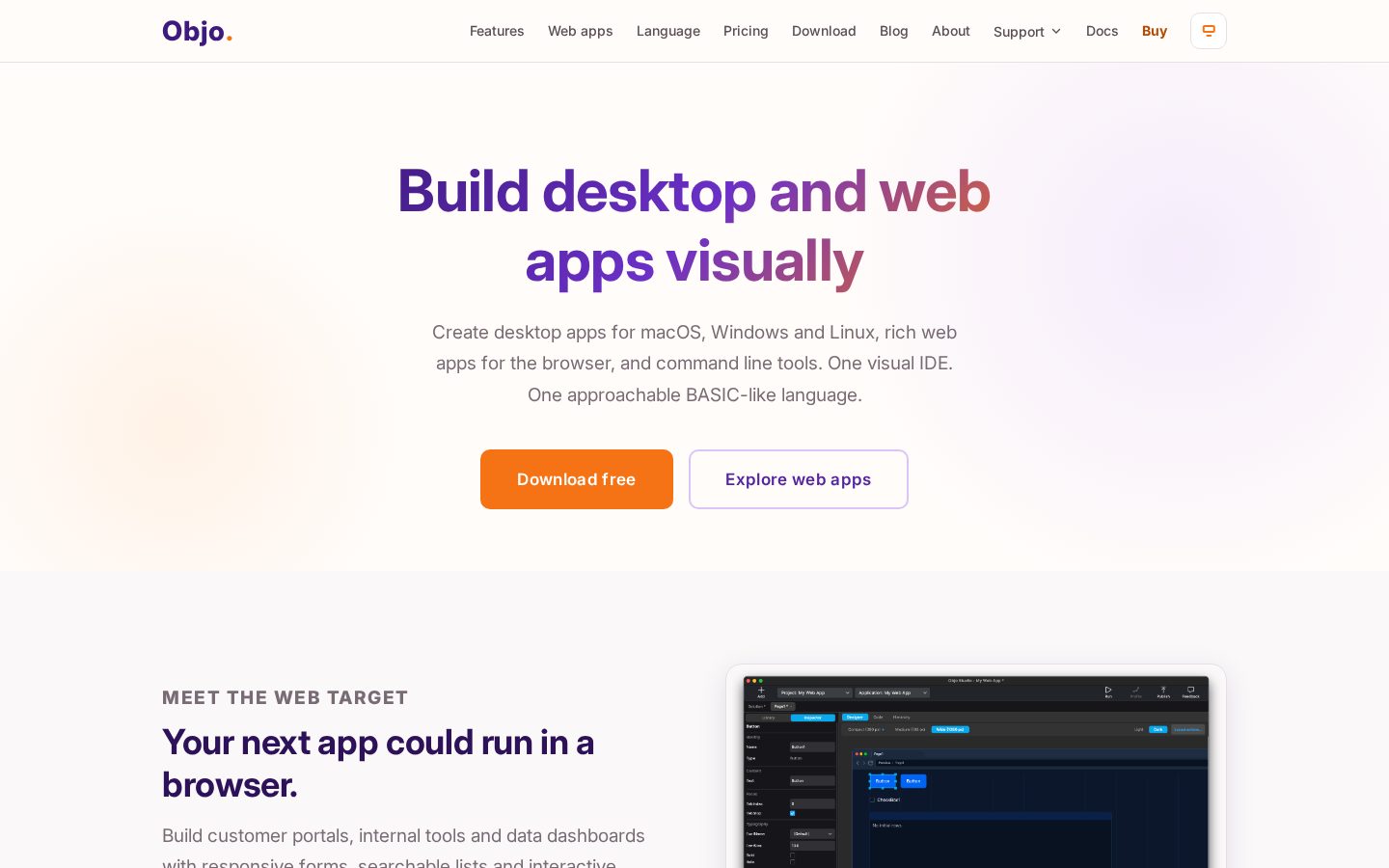 Objo Studio Homepage