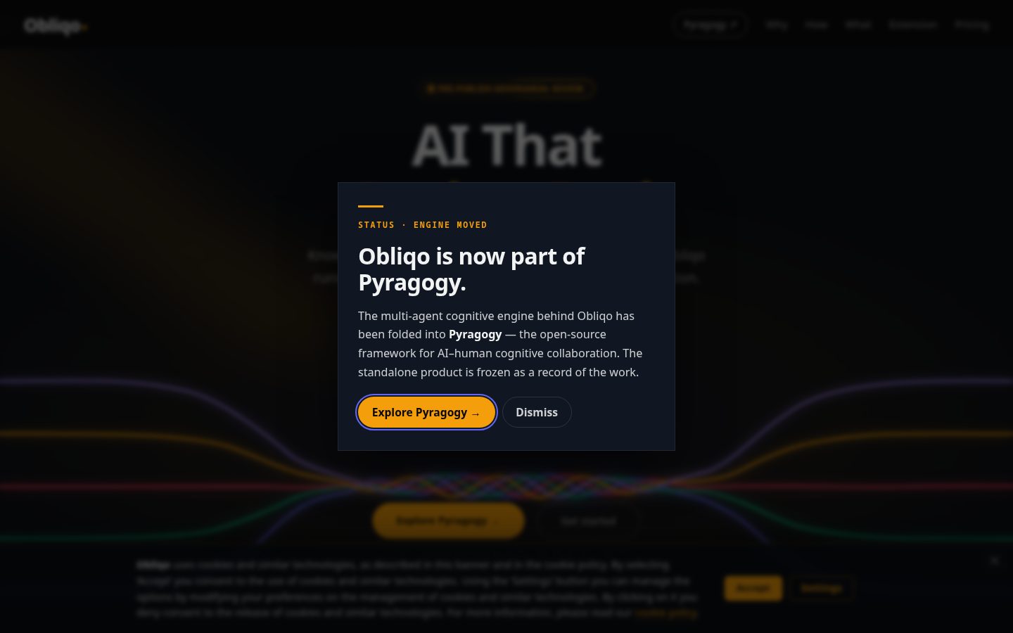 Obliqo Homepage