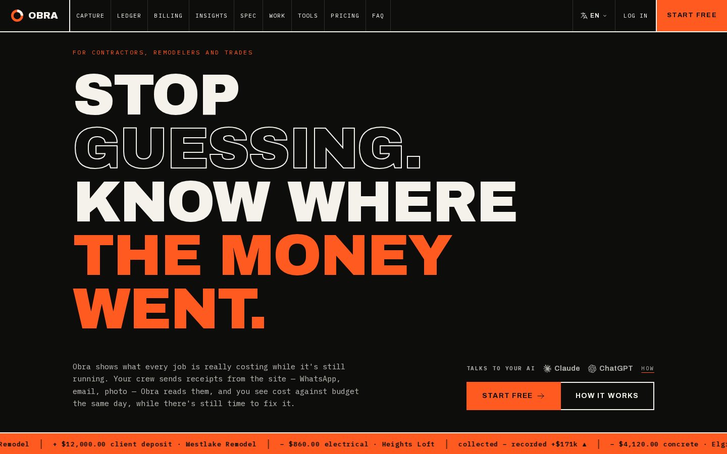 Obra Homepage