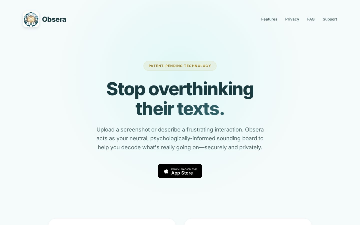 Obsera Homepage