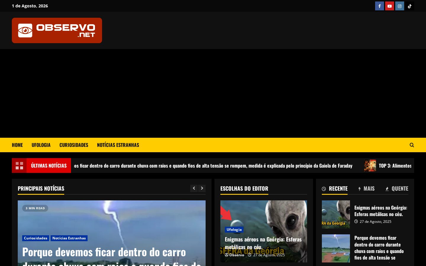 Observo Homepage