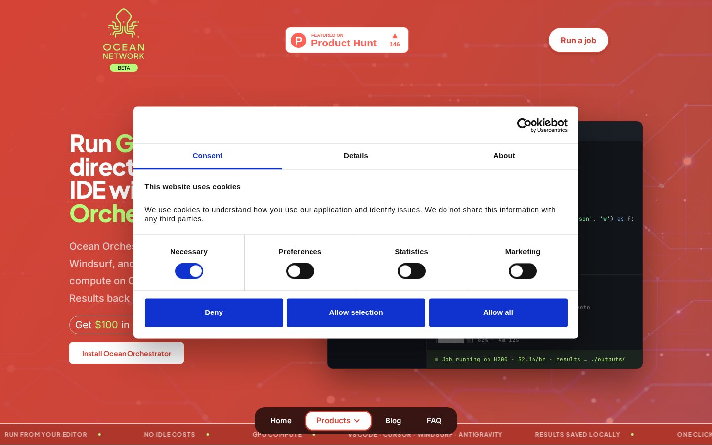 Ocean Orchestrator Homepage